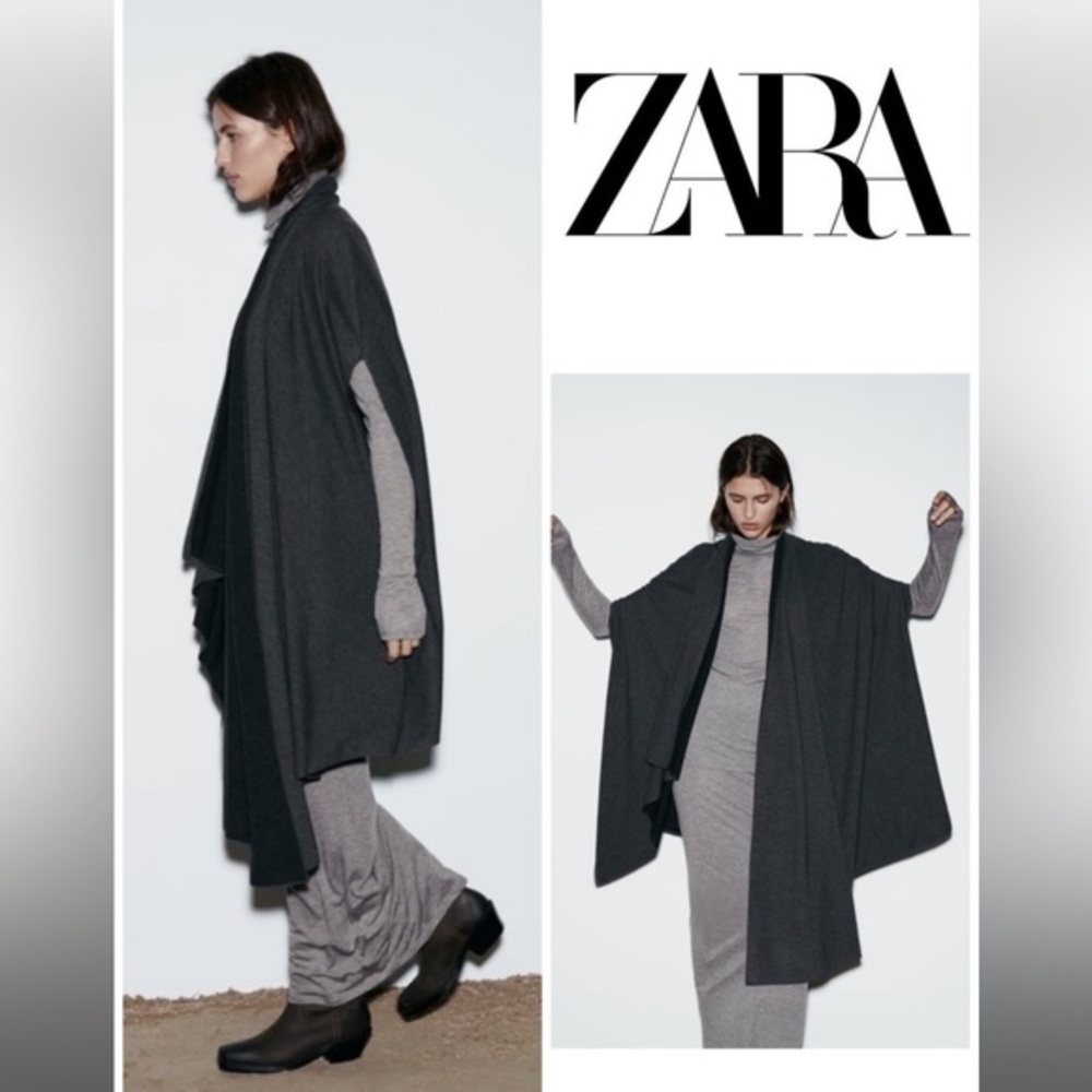 Zara wool blend cape